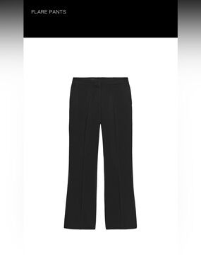 NWT Zara Flared Black Women's Dress Pants